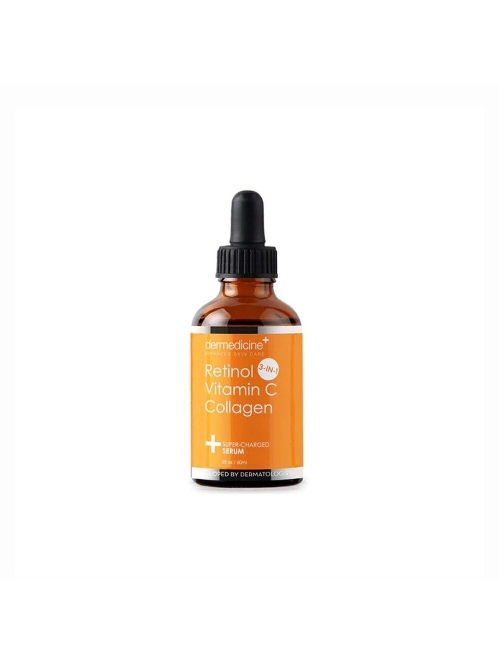 New Sealed Dermedicine Retinol Vitamin C Collagen + Super Charged Serum